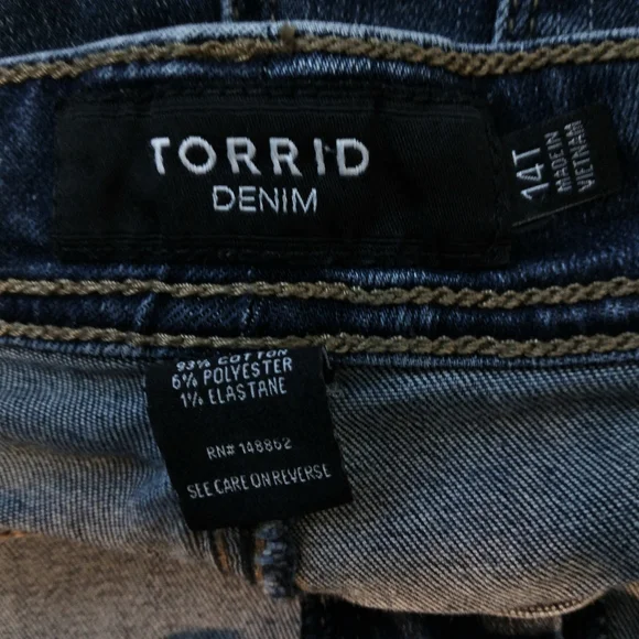 Torrid denim jeans size 14T bootcut - Picture 5 of 5